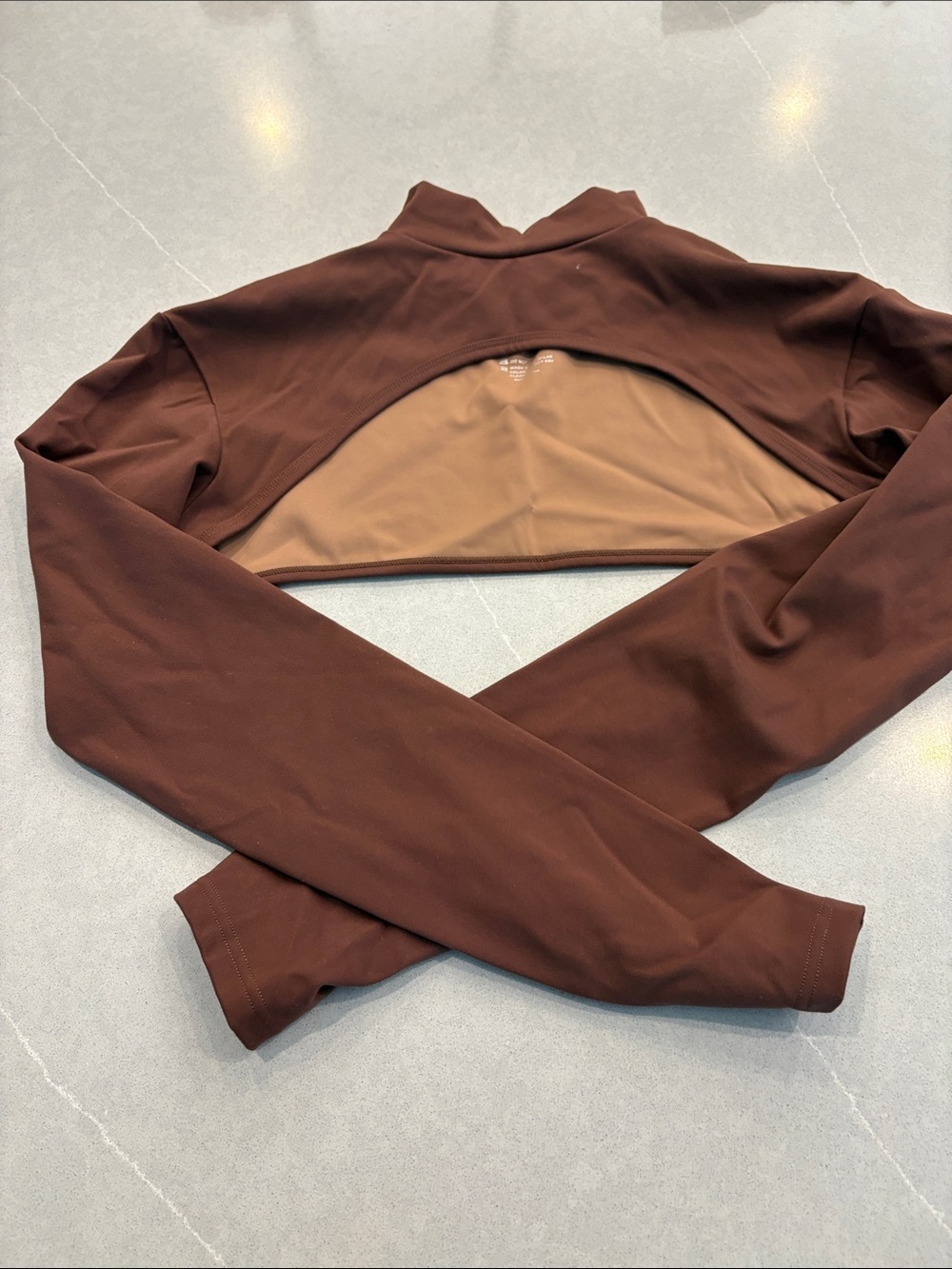 Brown Activewear Set - Top & Leggings - Picture 5 of 6